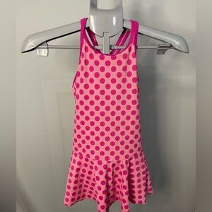 Lands' End‎ Pink Polka Dot Swim Dress | size 10
